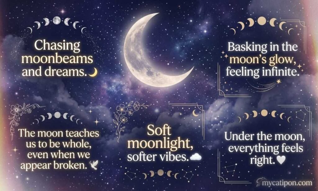 Aesthetic Moon Caption for Instagram