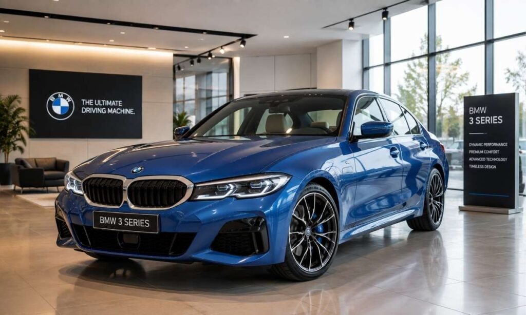 Blue BMW 3 Series