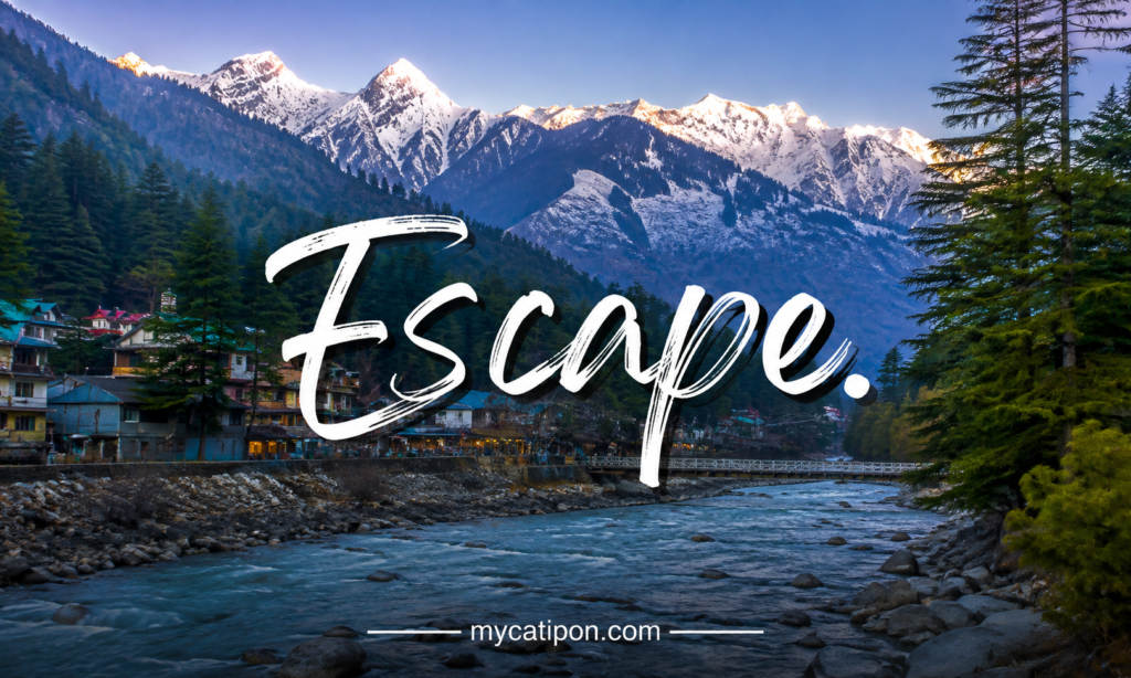 One-Word Manali Captions
