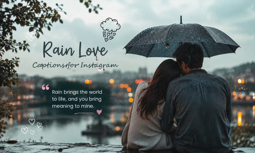Rain Love Caption