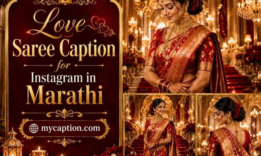 Love Saree Caption In Marathi