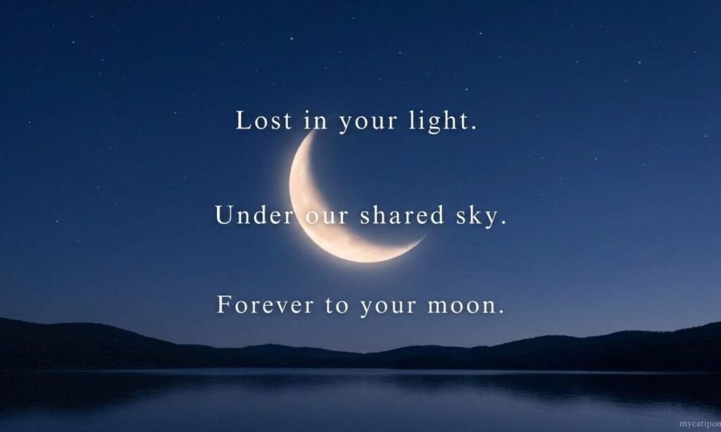 Romantic Moon Caption for Instagram