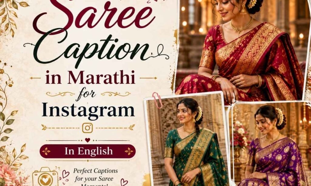 Saree Caption In Marathi In English