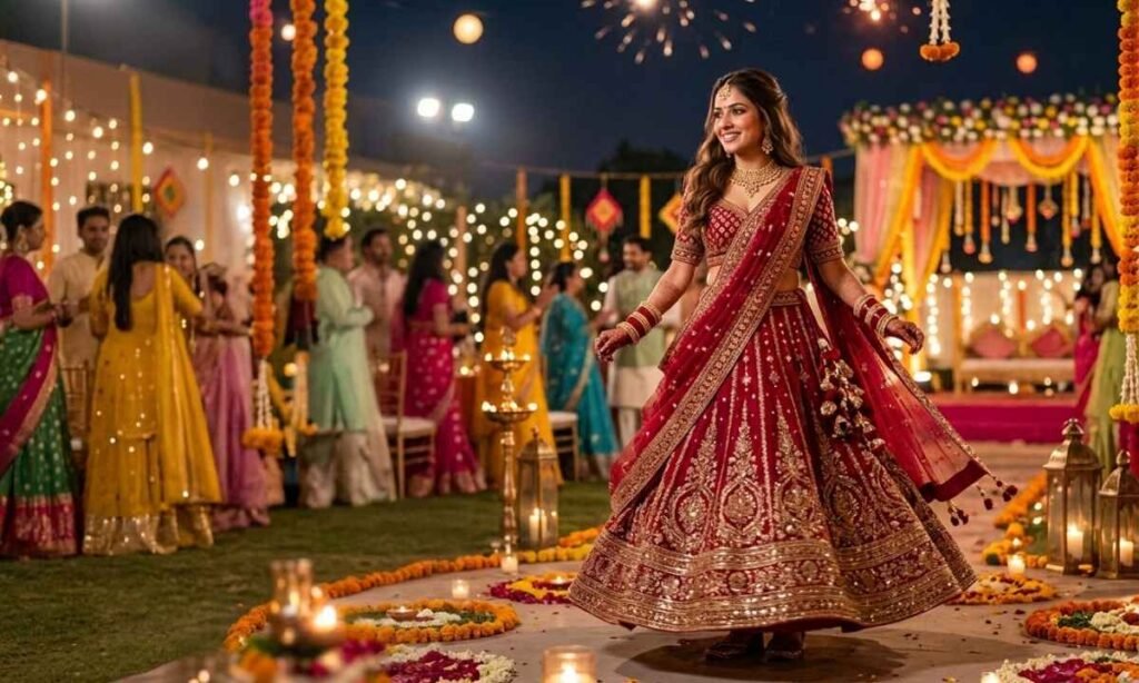 Traditional Captions for Lehenga Look