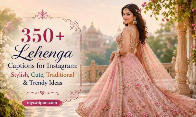 Best Lehenga Captions for Instagram