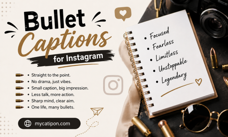 Bullet Captions for Instagram
