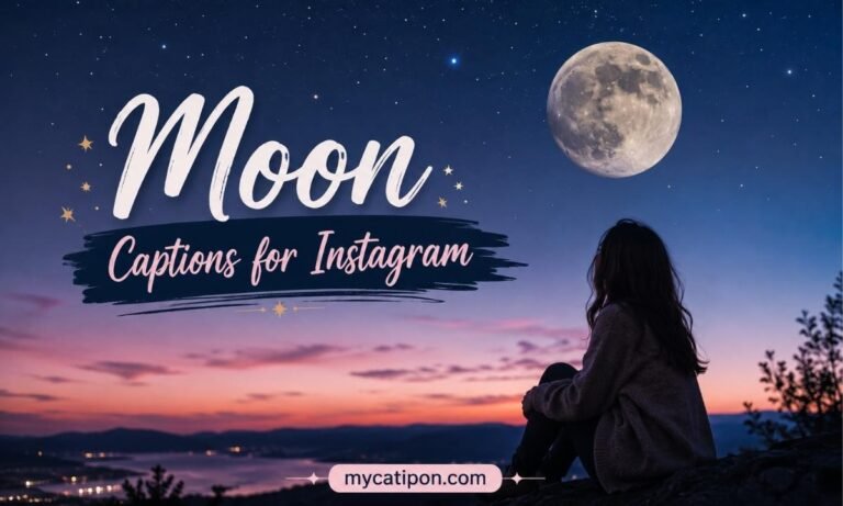 Moon Caption for Instagram