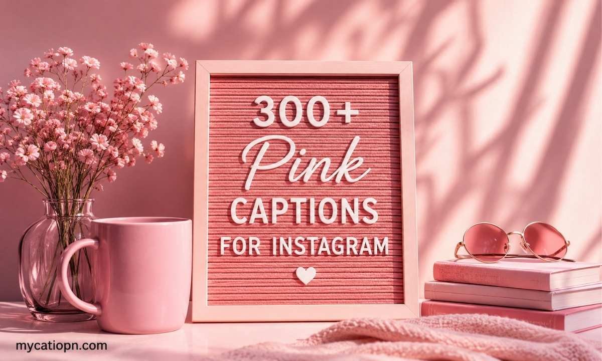 Pink Captions for Instagram
