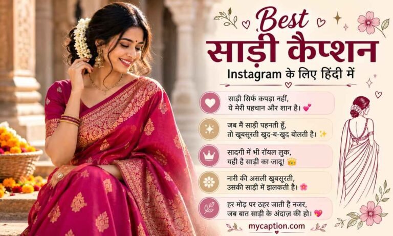 Saree Captions for Instagram