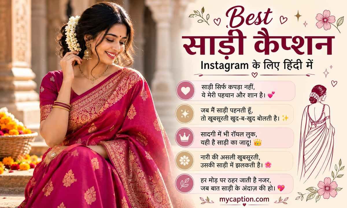 Saree Captions for Instagram